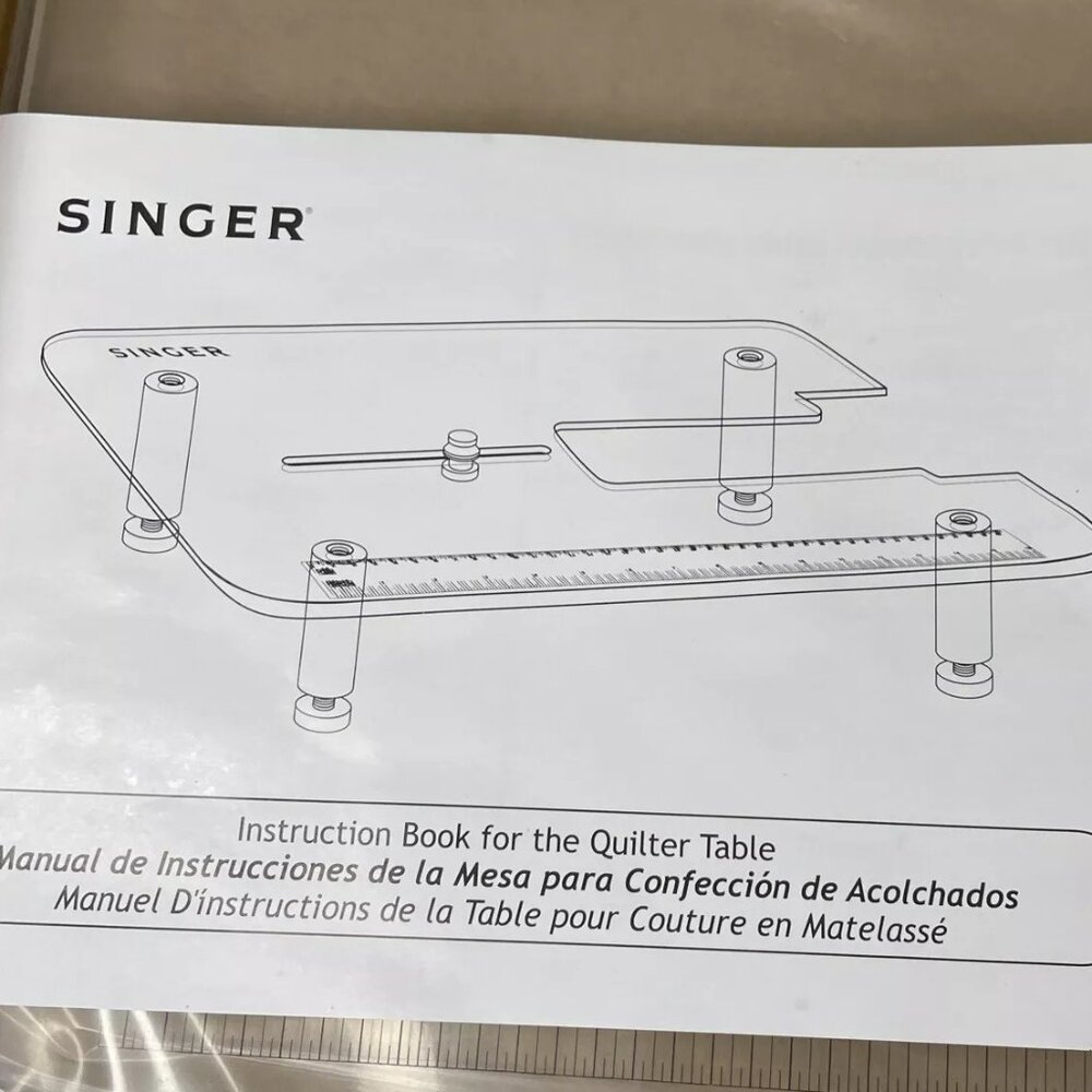 Quilter Table Instruction Manual - White